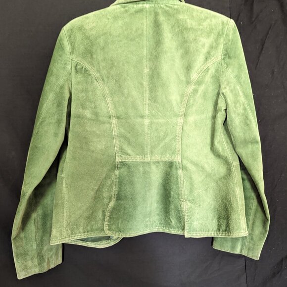 Bernardo green genuine leather jacket, size M - Picture 4 of 6